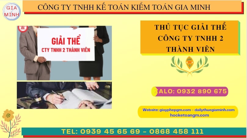 Giải thể công ty TNHH 2 thành viên tại Đà Nẵng 4 Hồ sơ giải thể đối với công ty TNHH 2 thành viên tại Đà Nẵng