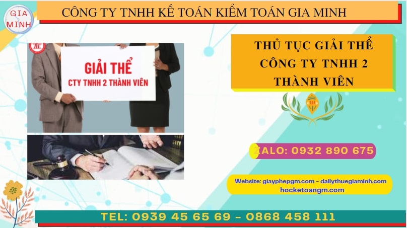 Giải thể công ty TNHH 2 thành viên tại Thành phố Hà Nội 4 Hồ sơ giải thể đối với công ty TNHH 2 thành viên tại Thành Phố Hà Nội