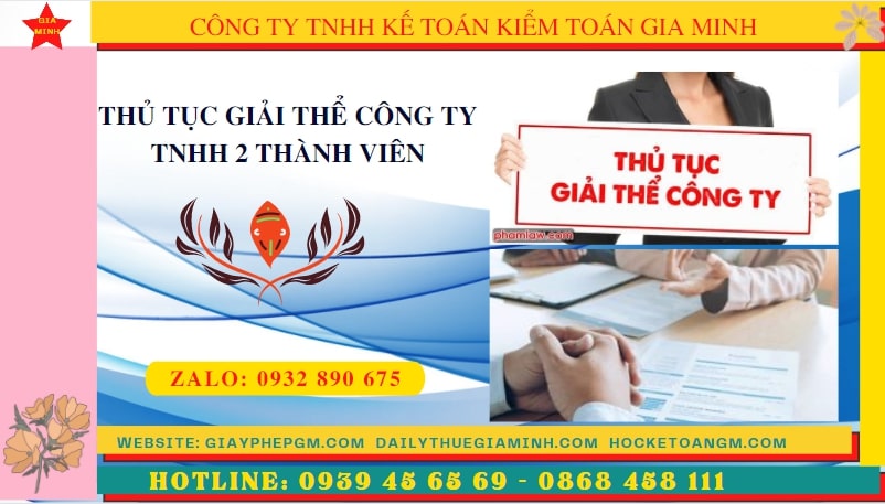 GIẢI THỂ CÔNG TY TNHH 2 THÀNH VIÊN TẠI QUẬN NINH KIỀU 6 Hướng dẫn thủ tục giải thể công ty TNHH 2 thành viên tại Quận Ninh Kiều
