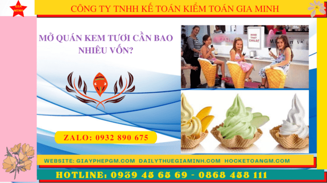 Mở quán kem tươi cần bao nhiêu vốn? 4 Mở quán kem tươi cần bao nhiêu vốn?