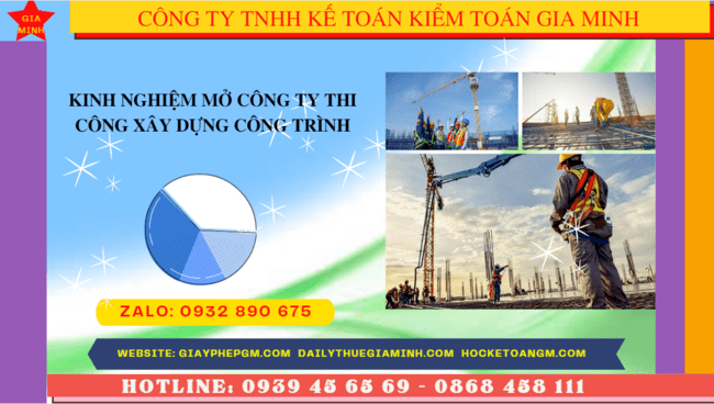 KINH NGHIỆM MỞ CÔNG TY THI CÔNG XÂY DỰNG CÔNG TRÌNH 6 Kinh nghiệm mở công ty thi công xây dựng công trình
