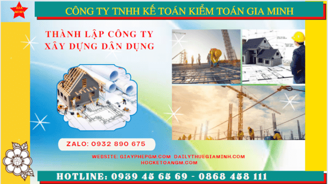 Kinh nghiệm thành lập công ty xây dựng dân dụng tại Lai Châu