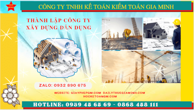Thành lập công ty xây dựng dân dụng tại lào cai 6 Kinh nghiệm thành lập công ty xây dựng dân dụng tại Lào Cai