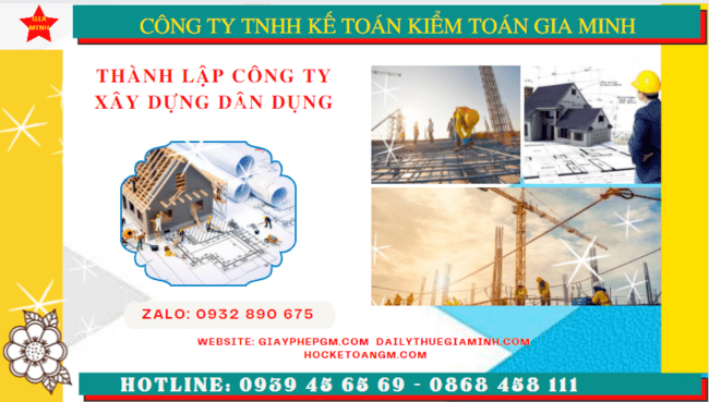 Kinh nghiệm thành lập công ty xây dựng dân dụng tại TT Huế