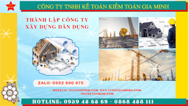 Kinh nghiệm thành lập công ty xây dựng dân dụng tại Vĩnh Phúc