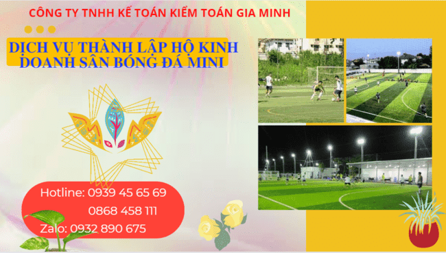 Dịch vụ thành lập hộ kinh doanh sân bóng đá mini