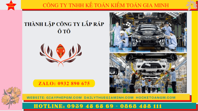 Thành lập công ty lắp ráp ô tô 4 Làm sao để thành lập công ty lắp ráp ô tô