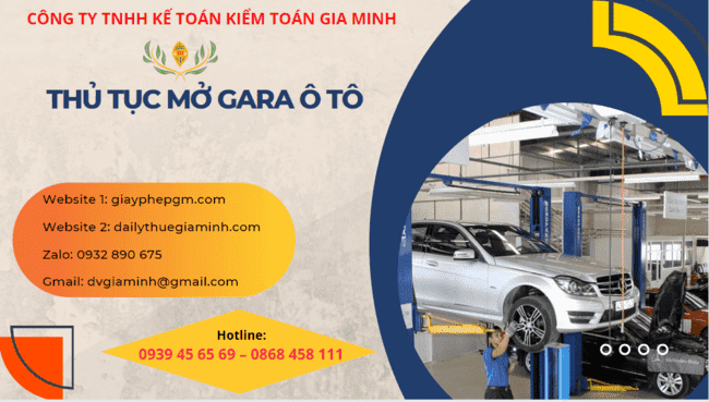 Thủ tục mở gara ô tô 6 Mở hộ kinh doanh gara ô tô theo quy định