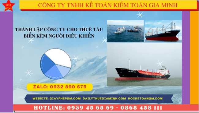 Thành lập công ty cho thuê tàu biển kèm người điều khiển 6 Thành lập công ty cho thuê tàu biển như thế nào