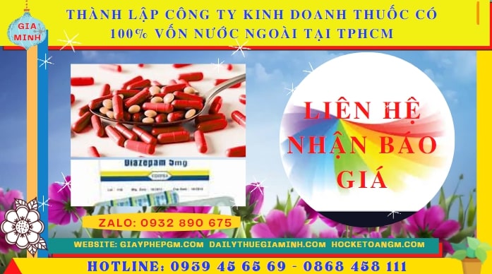 Thành lập công ty kinh doanh thuốc có 100% vốn nước ngoài tại Lai Châu 5 Thành lập công ty kinh doanh thuốc có 100% vốn nước ngoài tại Lai Châu hết bao nhiêu tiền