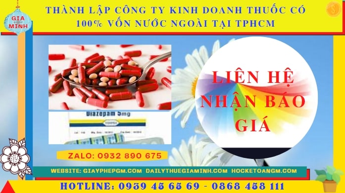 Thành lập công ty kinh doanh thuốc có 100% vốn nước ngoài tại Phú Thọ 5 Thành lập công ty kinh doanh thuốc có 100% vốn nước ngoài tại Phú Thọ hết bao nhiêu tiền
