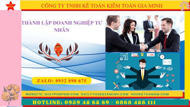 Cần thành lập doanh nghiệp tư nhân tại tphcm 5 Thành lập doanh nghiệp tư nhân tại TPHCM
