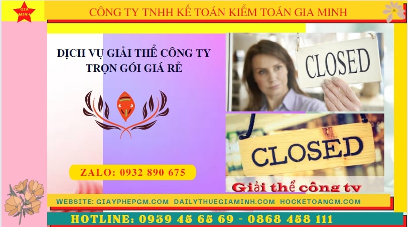 DỊCH VỤ ĐỂ GIẢI THỂ CÔNG TY TRỌN GÓI TẠI KIÊN GIANG 6 Thủ tục để giải thể công ty trọn gói tại Kiên Giang