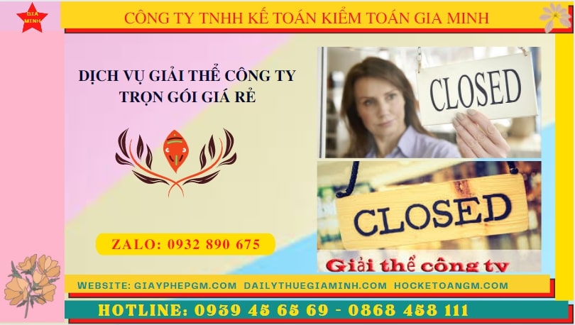 DỊCH VỤ ĐỂ GIẢI THỂ CÔNG TY TRỌN GÓI TẠI NHA TRANG 6 Thủ tục để giải thể công ty trọn gói tại Nha Trang