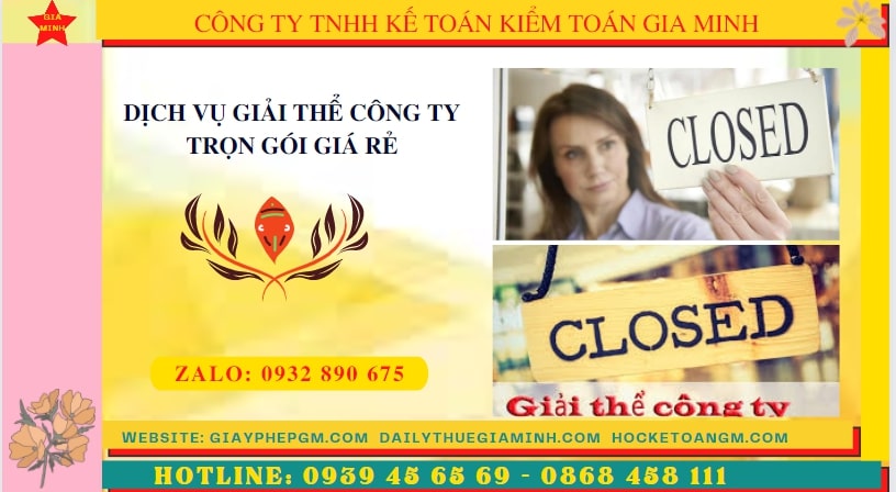 DỊCH VỤ ĐỂ GIẢI THỂ CÔNG TY TRỌN GÓI TẠI QUẢNG BÌNH 6 Thủ tục để giải thể công ty trọn gói tại Quảng Bình
