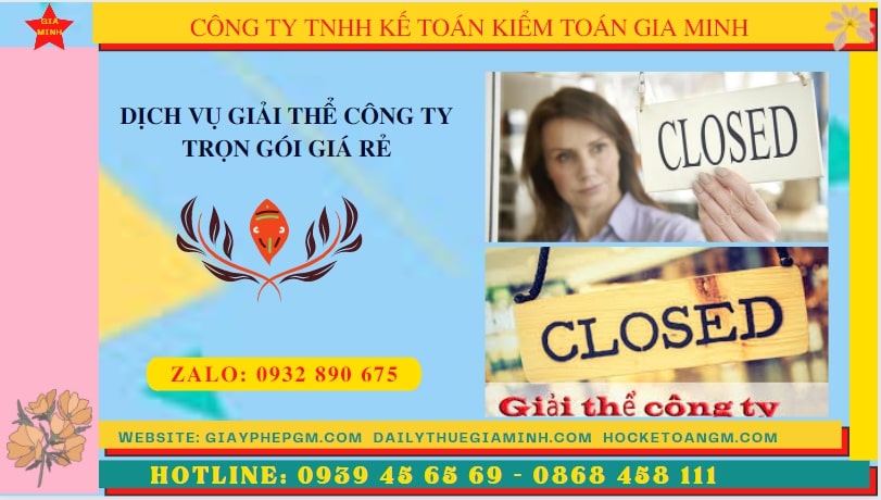 DỊCH VỤ ĐỂ GIẢI THỂ CÔNG TY TRỌN GÓI TẠI VĨNH PHÚC 6 Thủ tục để giải thể công ty trọn gói tại Vĩnh Phúc