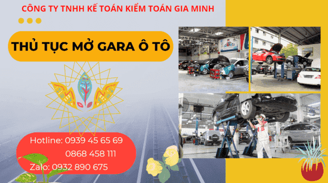 Thủ tục mở gara ô tô 4 Thủ tục để mở hộ kinh doanh gara ô tô