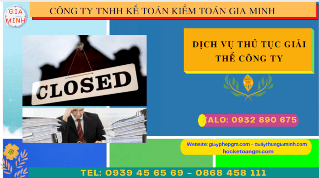 Dịch vụ thủ tục giải thể công ty tại Thành phố Huế 6 Dịch vụ thủ tục giải thể công ty tại Thành Phố Huế