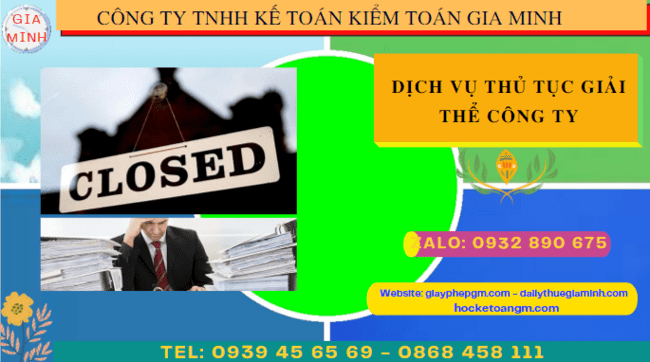 DỊCH VỤ THỦ TỤC GIẢI THỂ CÔNG TY TẠI TT HUẾ 6 Dịch vụ thủ tục giải thể công ty tại TT Huế