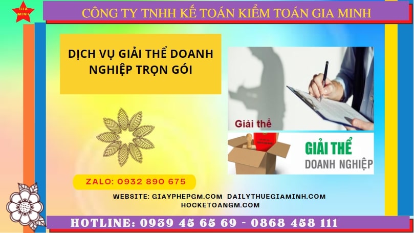 Dịch vụ giải thể doanh nghiệp trọn gói tại Hòa Bình 6 Thủ tục giải thể doanh nghiệp doanh nghiệp trọn gói tại Hòa Bình