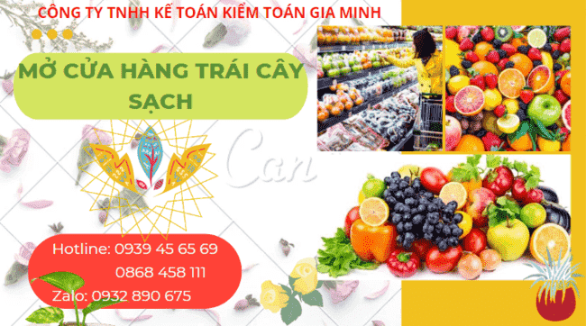 Mở cửa hàng trái cây sạch 5 Thủ tục mở của hàng hoa quả sạch