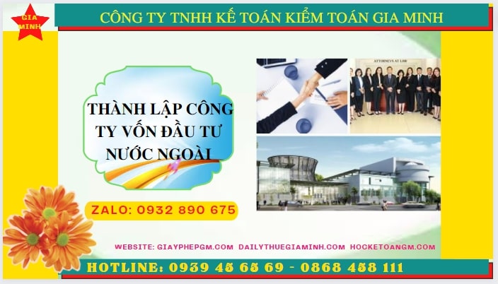 Thủ tục thành lập công ty có vốn đầu tư nước ngoài tại Bắc Giang 