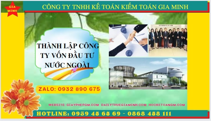 Thủ tục thành lập công ty có vốn đầu tư nước ngoài tại Bình Định 