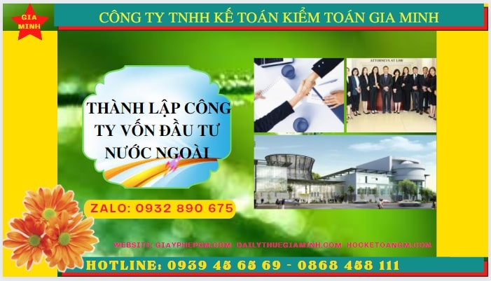 Thủ tục thành lập công ty có vốn đầu tư nước ngoài tại Đồng Nai 