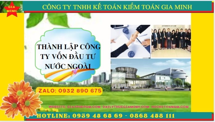 Thủ tục thành lập công ty có vốn đầu tư nước ngoài tại Hòa Bình 