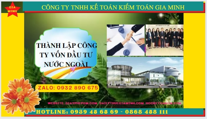 Thủ tục thành lập công ty có vốn đầu tư nước ngoài tại Lai Châu 