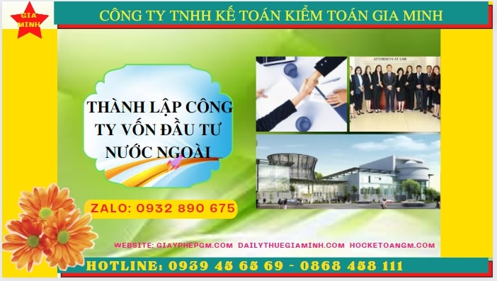 Thủ tục thành lập công ty có vốn đầu tư nước ngoài tại Phú Thọ 