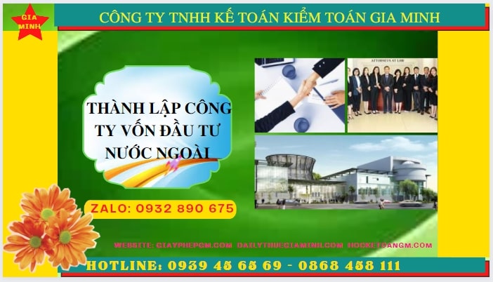 Thủ tục thành lập công ty có vốn đầu tư nước ngoài tại Thanh Hóa 