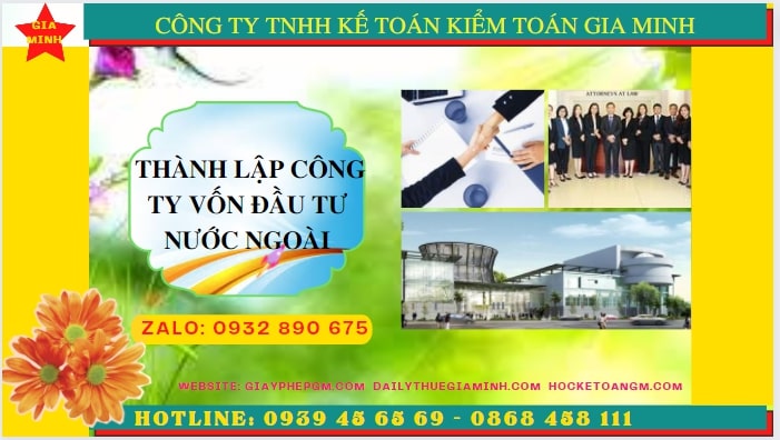 Thủ tục thành lập công ty có vốn đầu tư nước ngoài tại Tiền Giang 