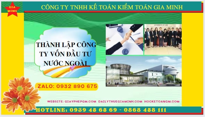 Thủ tục thành lập công ty có vốn đầu tư nước ngoài tại Vĩnh Phúc 