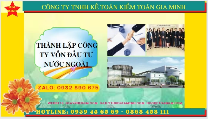 Thủ tục thành lập công ty có vốn đầu tư nước ngoài tại Yên Bái 