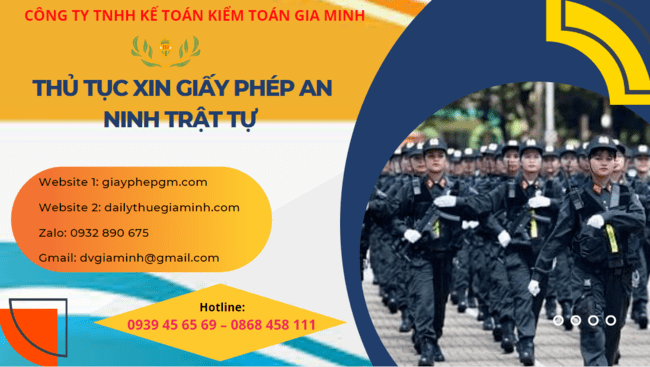 THỦ TỤC XIN GIẤY PHÉP AN NINH TRẬT TỰ TẠI TPHCM 6 Thủ tục xin giấy phép an ninh trật tự tại TPHCM