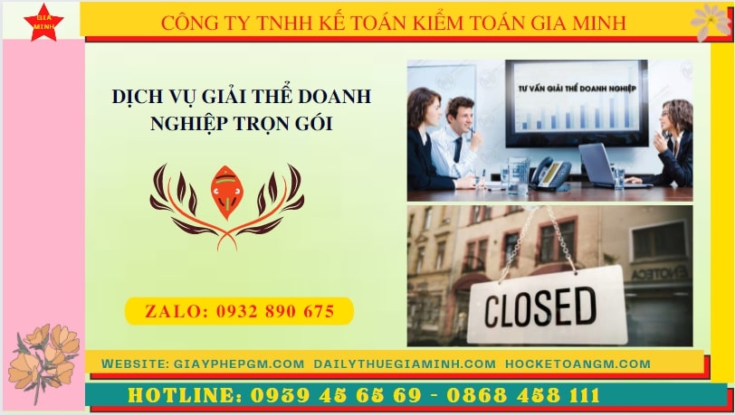 Dịch vụ giải thể doanh nghiệp trọn gói tại tphcm 4 Tư vấn giải thể doanh nghiệp trọn gói tại tphcm