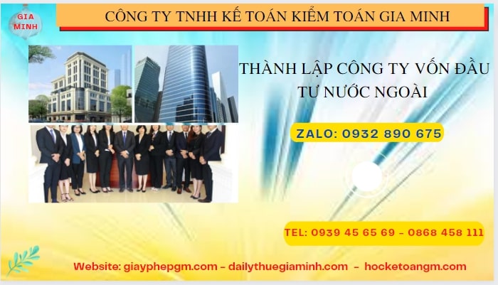 Tư vấn thành lập công ty có vốn đầu tư nước ngoài tại Phú Thọ