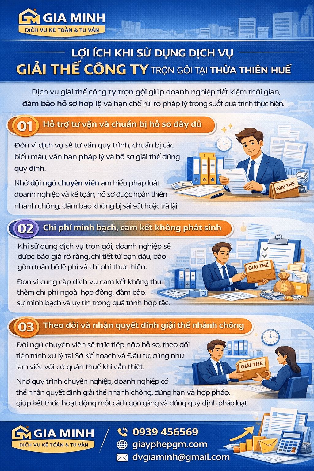 Hồ sơ cần chuẩn bị khi giải thể công ty tại Đà Nẵng

