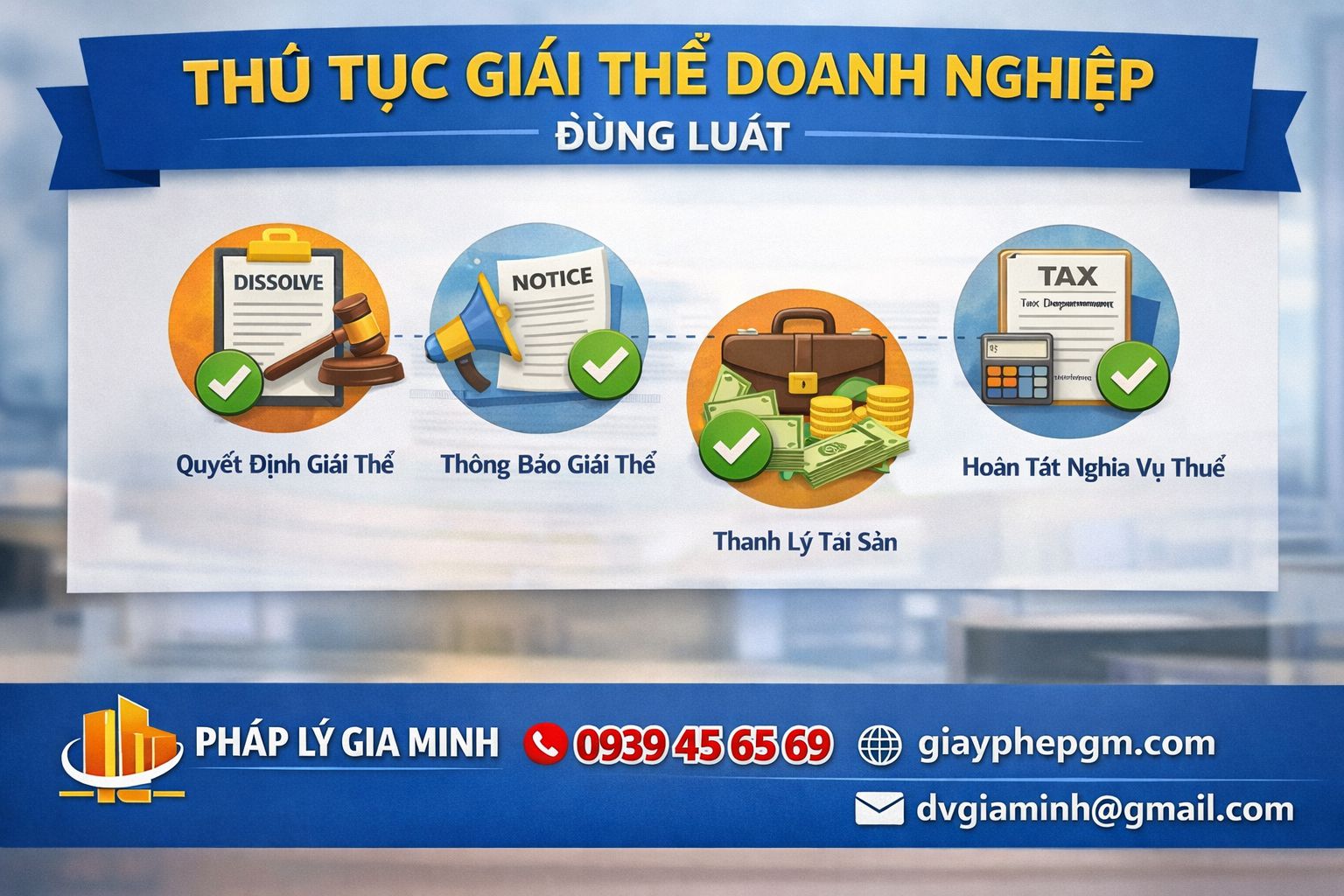 Thủ tục giải thể công ty tại Đồng Nai gồm các bước làm việc với cơ quan thuế và Sở Kế hoạch Đầu tư