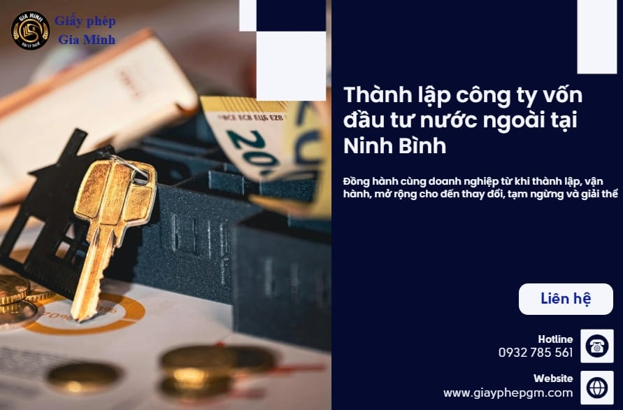 Thủ tục thành lập công ty có vốn đầu tư nước ngoài tại Ninh Bình