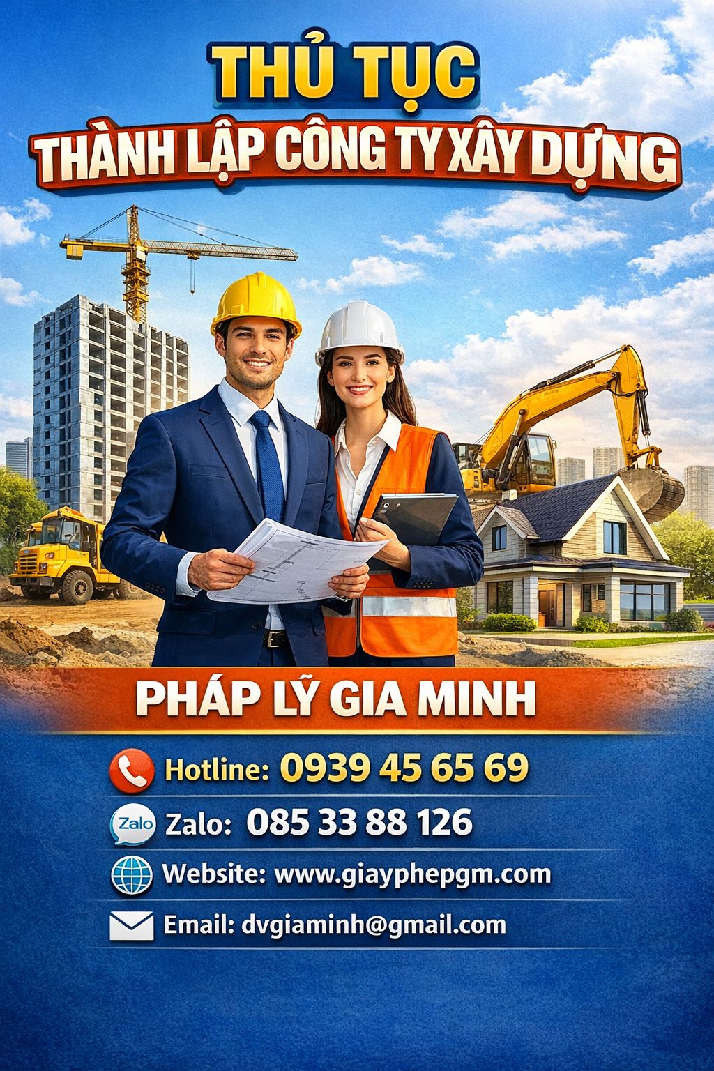 Thủ tục thành lập công ty xây dựng tại Huế