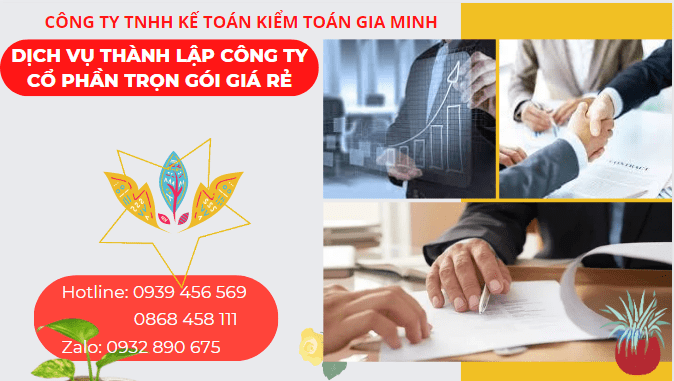 Dịch vụ thành lập doanh nghiệp trọn gói uy tín giá rẻ tại tphcm