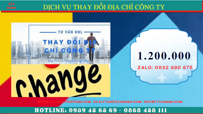 Dịch vụ thay đổi địa chỉ công ty tại đà nẵng chỉ 1.200.000đ 5 Chi phí thay đổi địa chỉ công ty tại Đà Nẵng