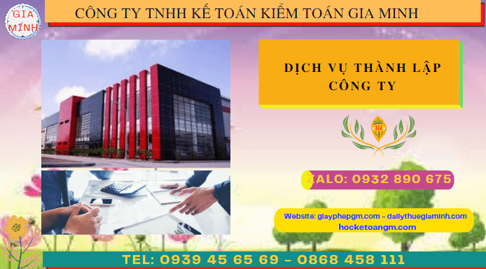 Dịch vụ thành lập công ty Quận 3 - TPHCM chỉ 1.000.000 đồng