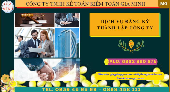 Dịch vụ đăng ký thành lập công ty tại TPHCM