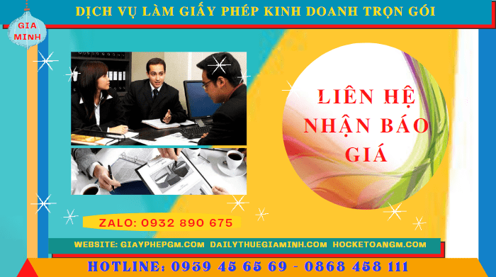 Chi phí dịch vụ làm giấy phép kinh doanh trọn gói tại TPHCM