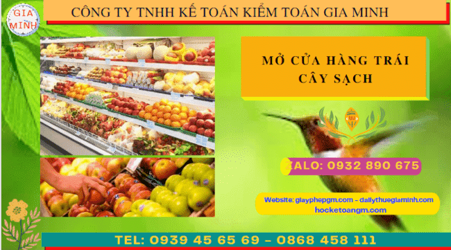 Mở cửa hàng trái cây sạch tại Cần Thơ 15 Chi phí dịch vụ mở cửa hàng trái cây sạch tại Cần Thơ