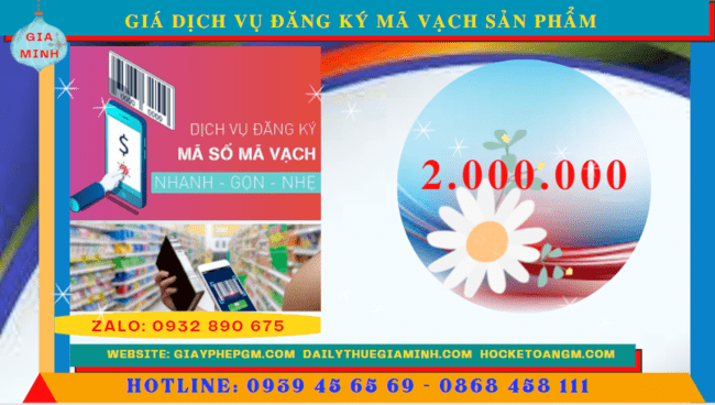 DỊCH VỤ ĐĂNG KÝ MÃ VẠCH SẢN PHẨM TẠI QUẬN NINH KIỀU 5 Chi phí đăng ký mã số mã vạch cho sản phẩm tại TP. Cần Thơ
