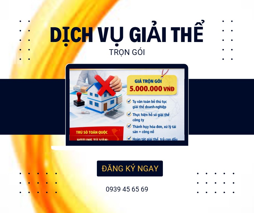 chi phí giải thể chi nhánh hạch toán phụ thuộc tại Bạc Liêu